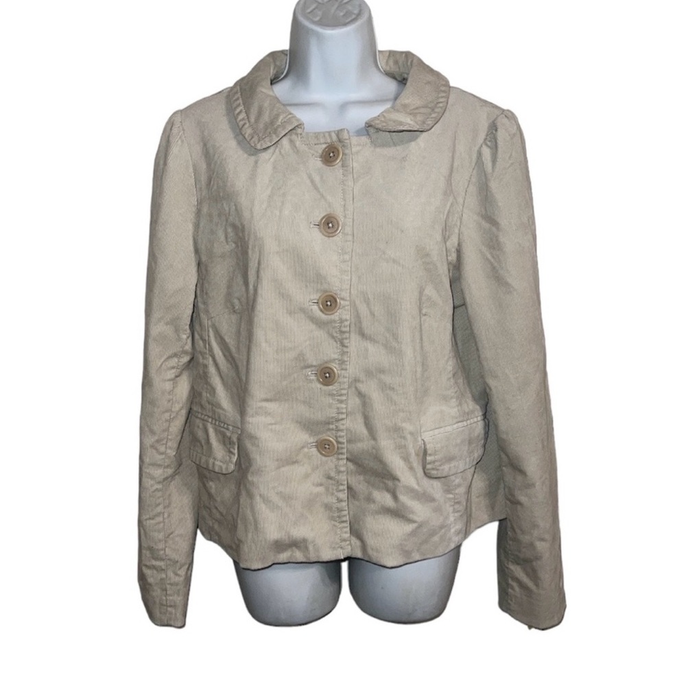 J. Crew Beige Button-Up Jacket